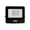 Naświetlacz LED V-TAC 20W SAMSUNG CHIP czujnik ruchu czarny Z mufą VT-128S-B 3000K 1510lm 5 lat gwarancji